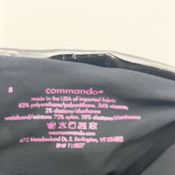 Commando Women’s Perfect Control Leggings sz S Black Patent Leather Vinyl - Picture 5 of 6